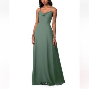 AZAZIE DAENERYS
A-Line Chiffon Floor-Length Dress Eucalyptus Size 2